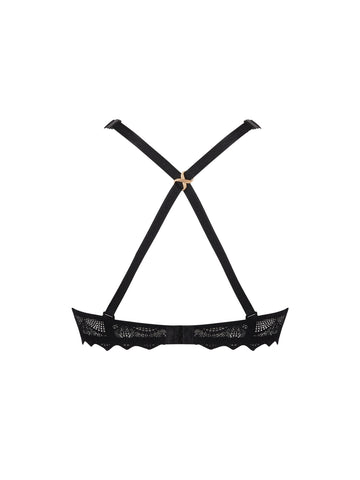 Soutien-gorge coque noir Sexy bohème