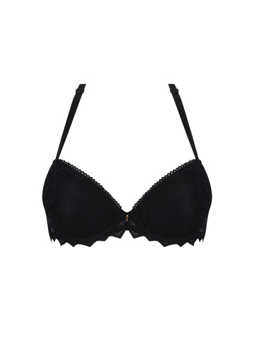 Soutien-gorge coque noir Sexy bohème