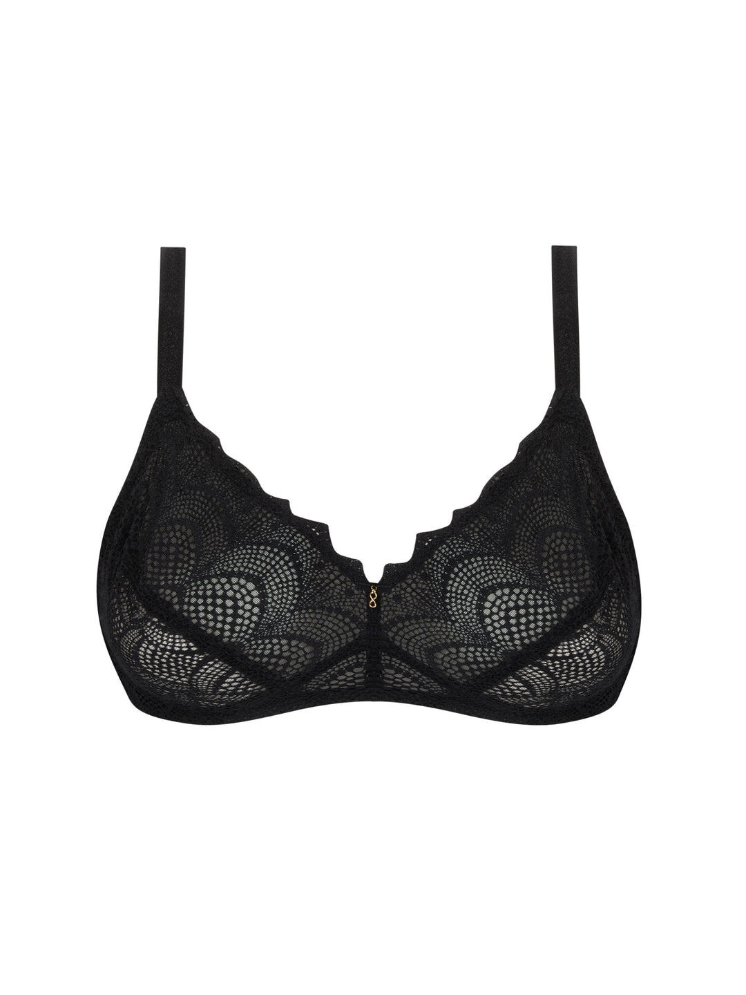 Soutien-gorge sans armature noir Sexy bohème