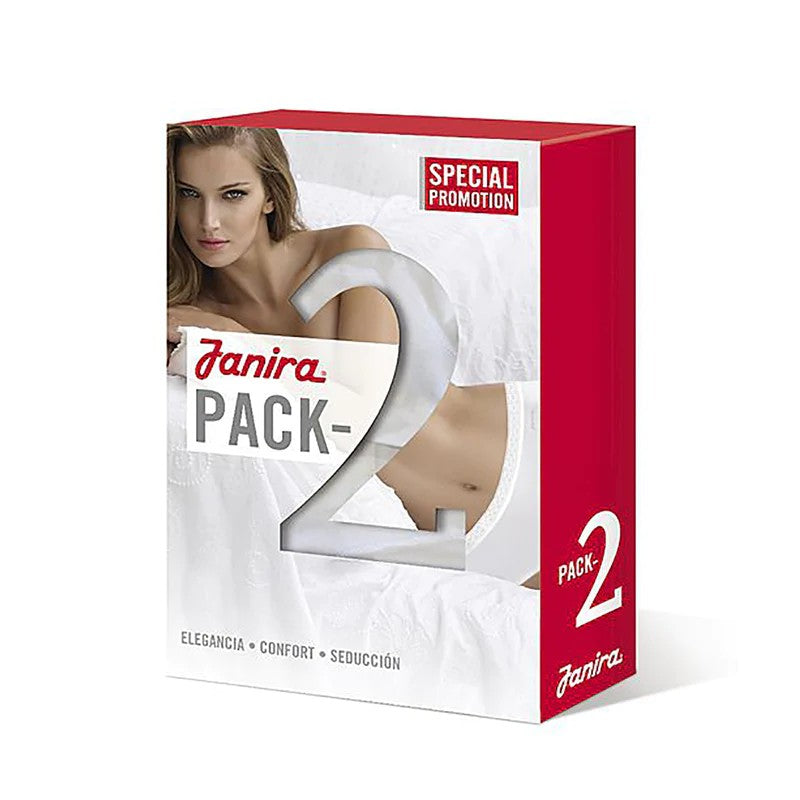 Pack duo slip haut Esencial coton