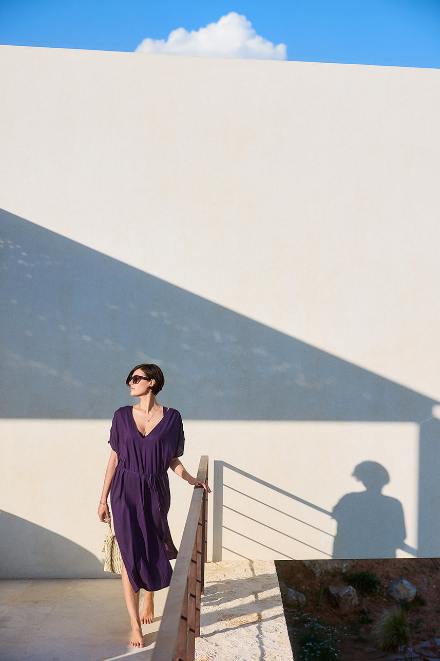 Robe longue Asymétrique Jetset Iris
