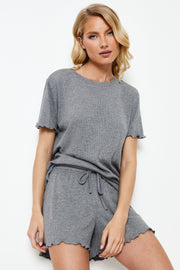 Pyjama short gris Jasmine
