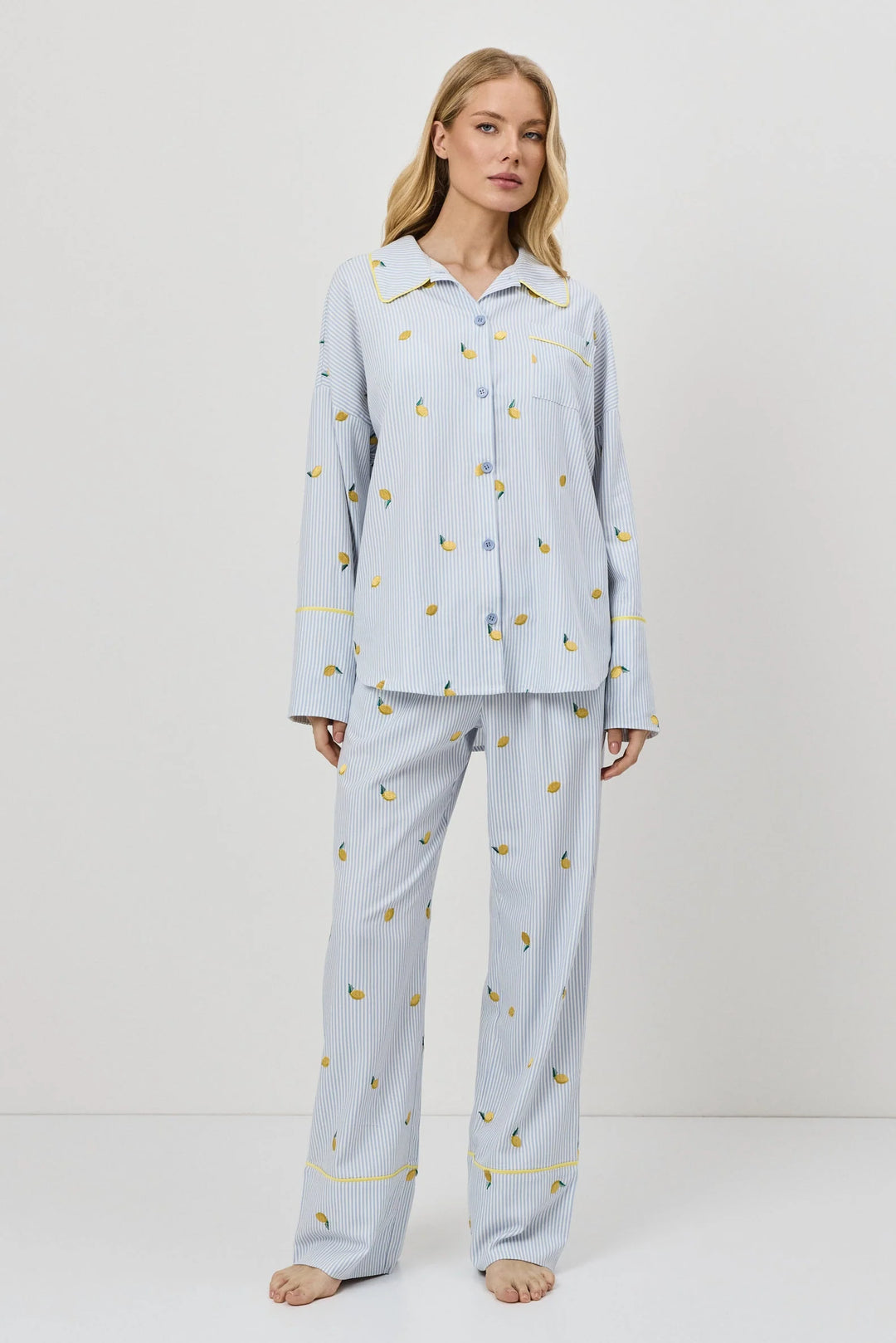 Pyjama  chemisier citron Pajama