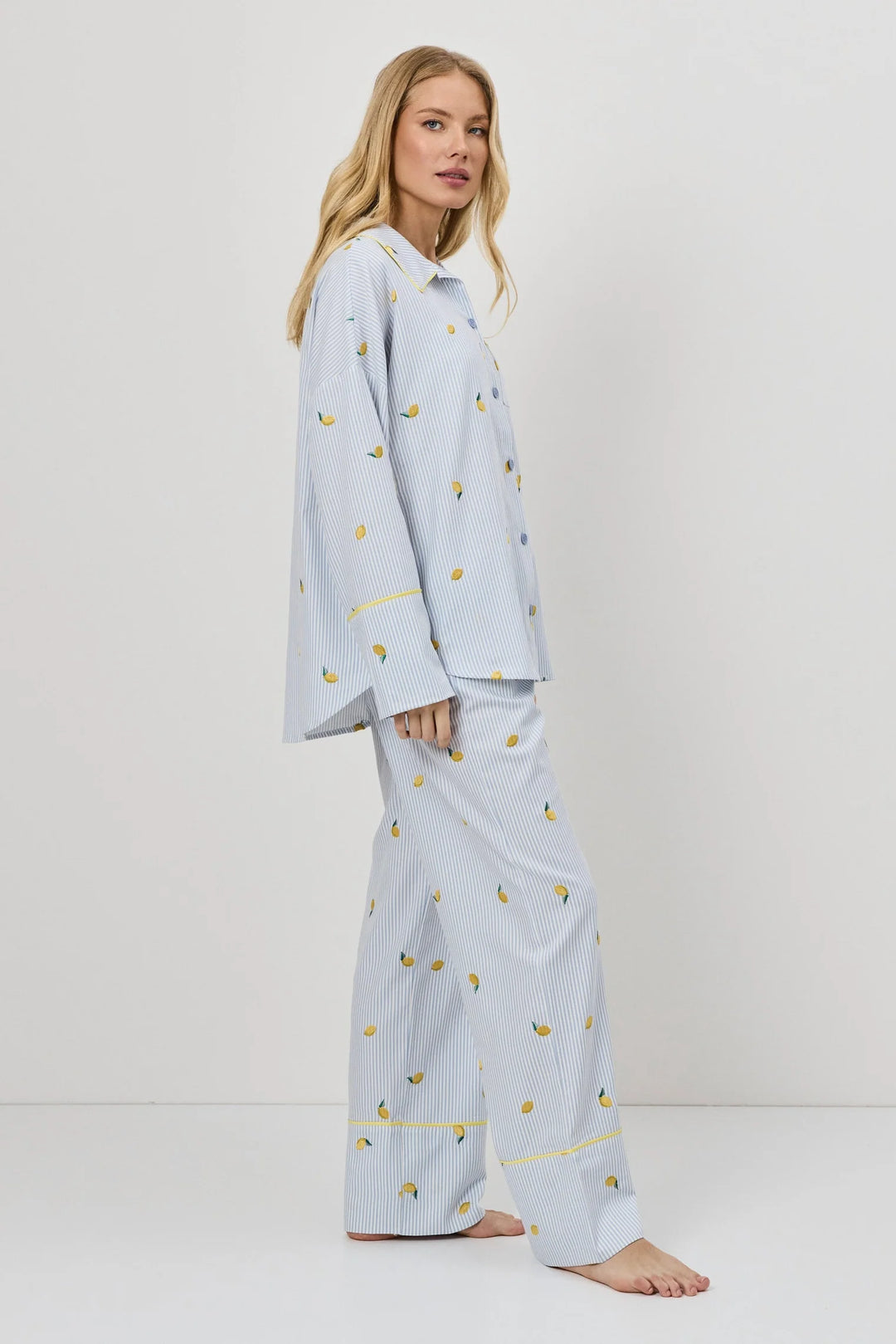 Pyjama  chemisier citron Pajama