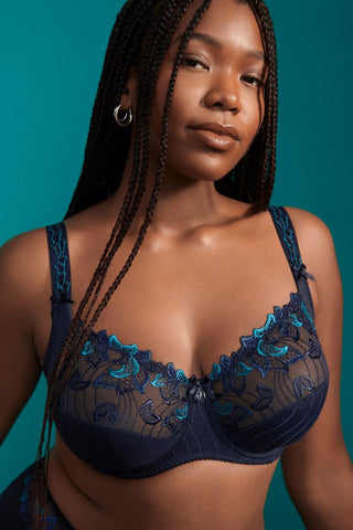Soutien-gorge emboîtant  Deauville Velvet Bleu