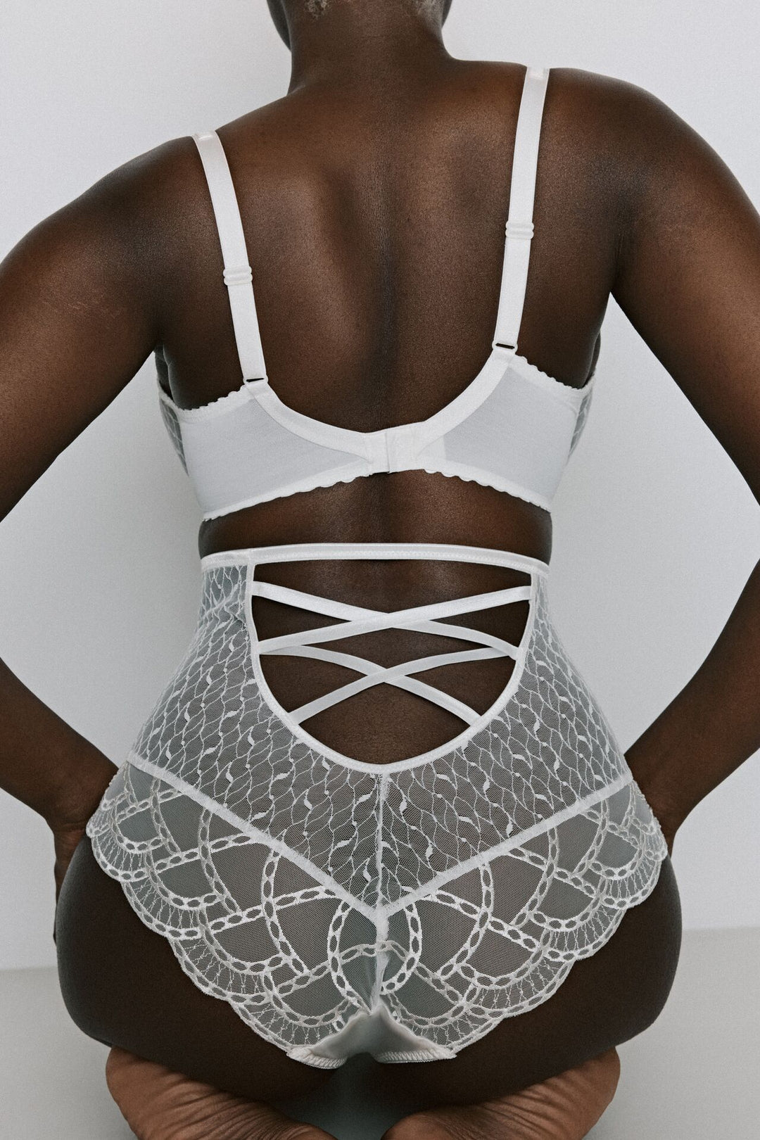 Slip haut rétro Naica Ivoire