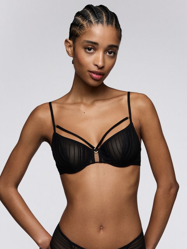 Soutien-gorge corbeille noir Mandl