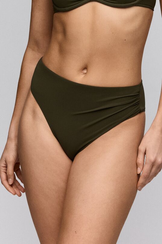 Slip de bain haut Lita olive green