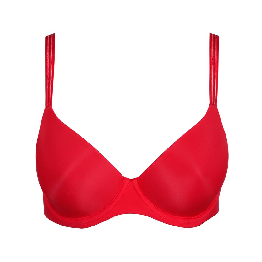 Soutien-gorge coque forme coeur Louie rouge