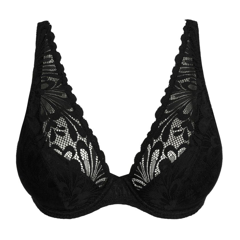 Soutien gorge demie mousse plongeant Rupi noir