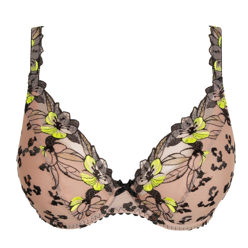 Soutien gorge demie mousse plongeant Manali Wild Bloom