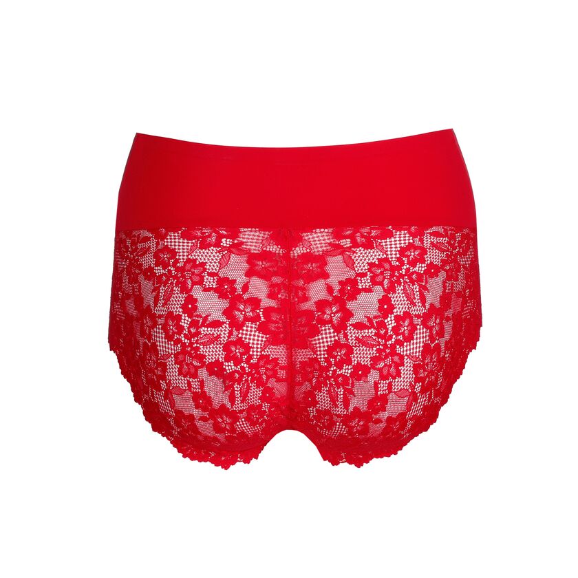 Slip haut Soft Studio rouge dentelle