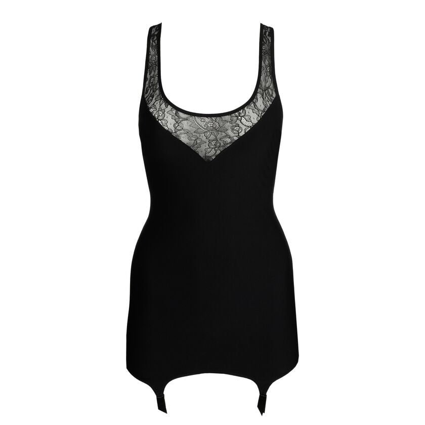 Robe jarretelles Chaika – Noir