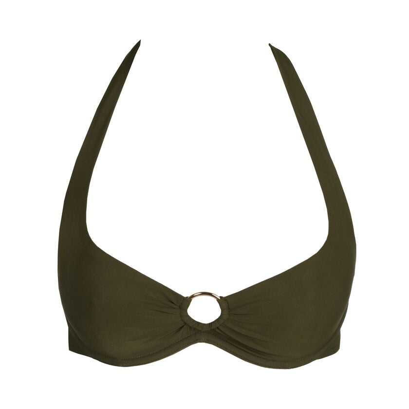 Haut de maillot de bain armature Lita olive green