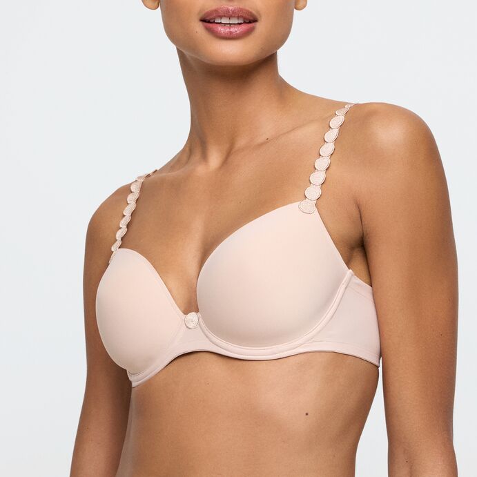 Soutien-gorge coque plongeant TOM nude