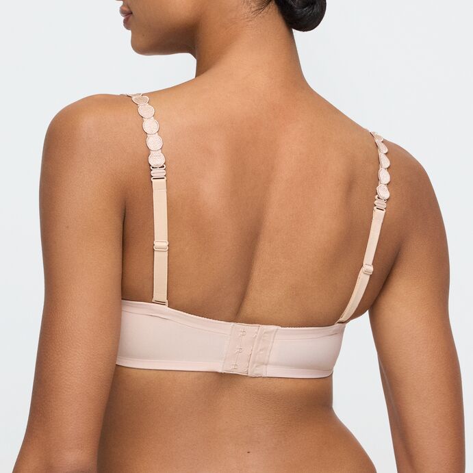 Soutien-gorge coque plongeant TOM nude