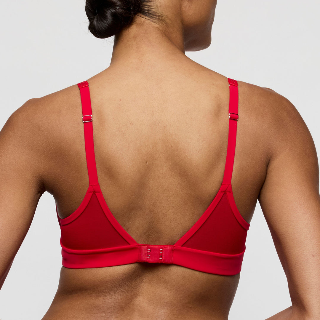 Soutien-gorge coque forme coeur Louie rouge