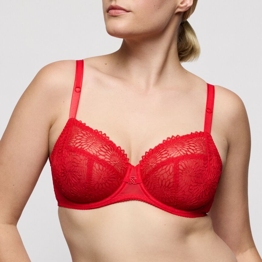 Soutien-gorge armature tulipe Sophora rouge