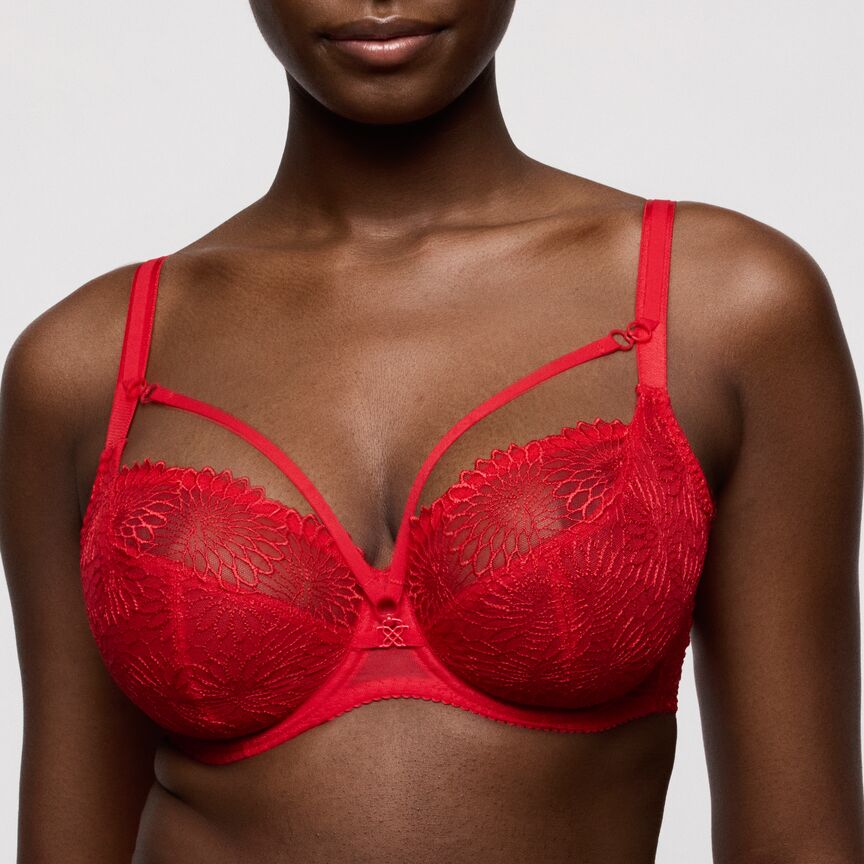 Soutien-gorge armature tulipe Sophora rouge