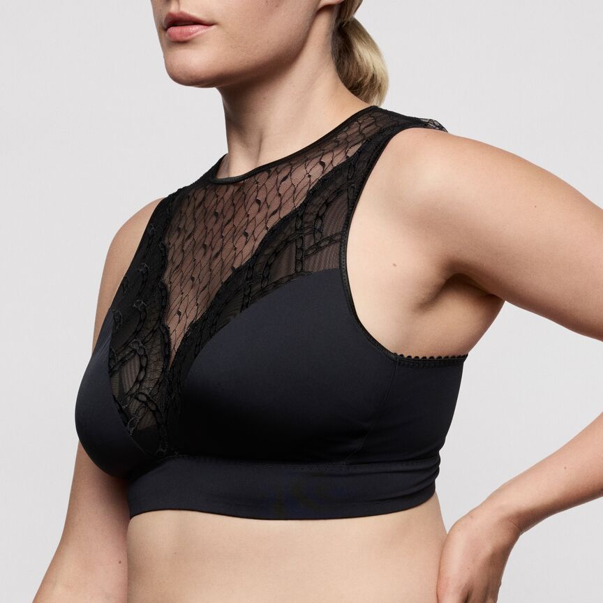 Brassière top sans armature Naica noir