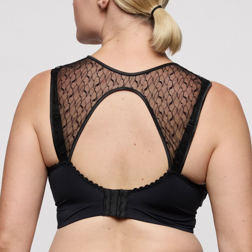 Brassière top sans armature Naica noir