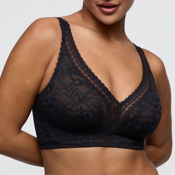 Soutien-gorge sans armature noir Miyara- Prima Donna