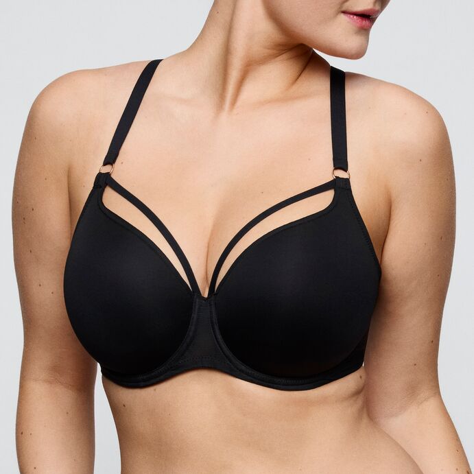 Soutien gorge rembourré Plongeant Sheary noir