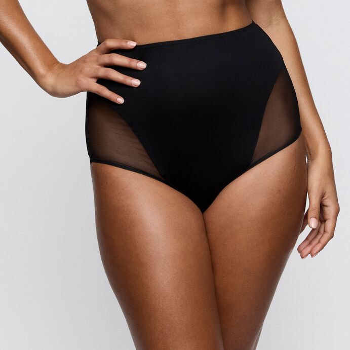 Slip taille haute rétro Sheary Noir