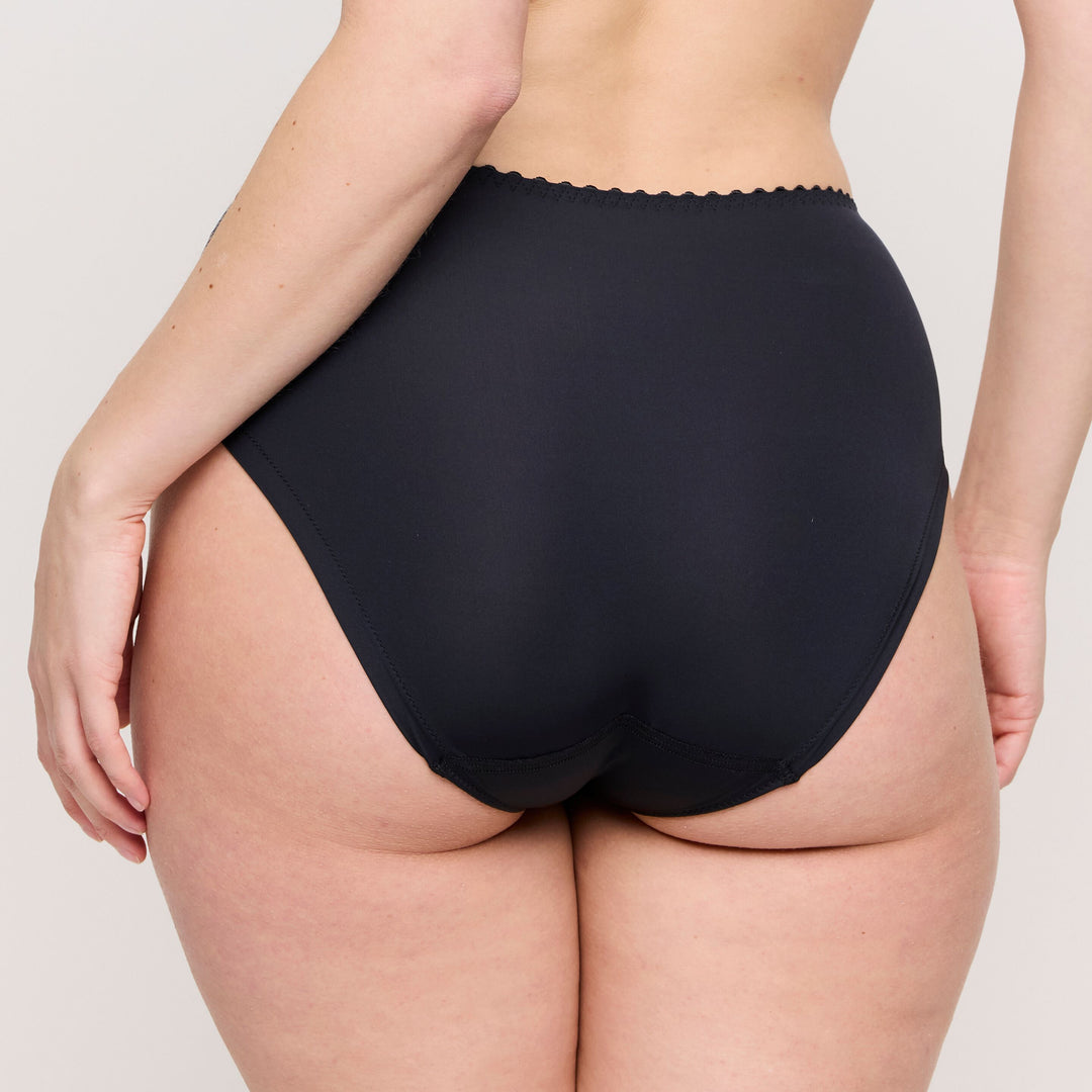 Slip Taille Haute Springdale Black rose