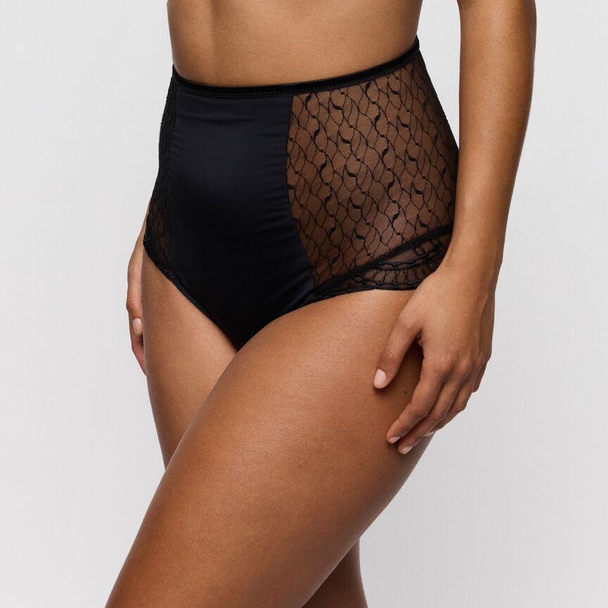 Slip haut rétro Naica noir