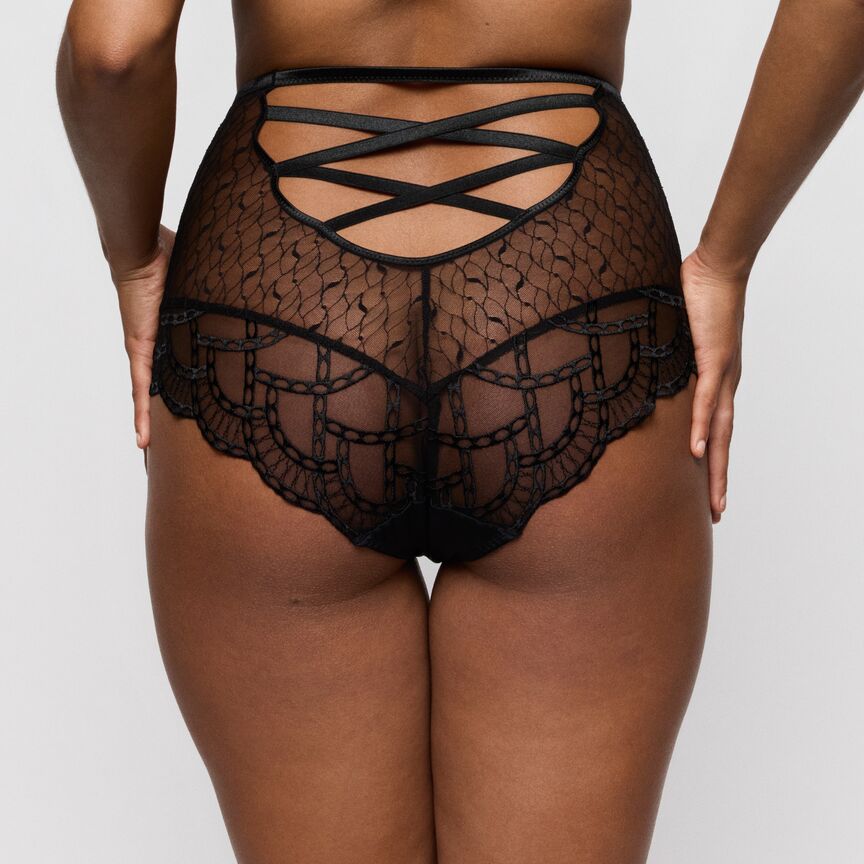 Slip haut rétro Naica noir