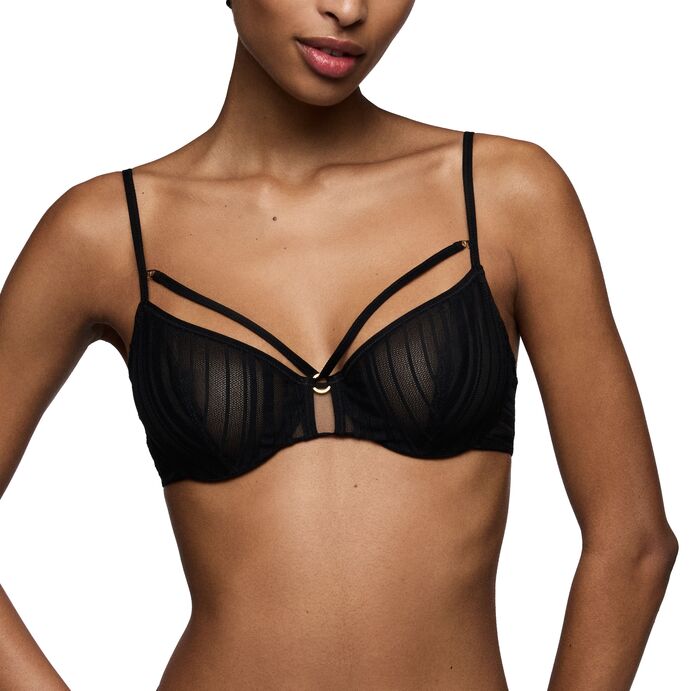 Soutien-gorge corbeille noir Mandl