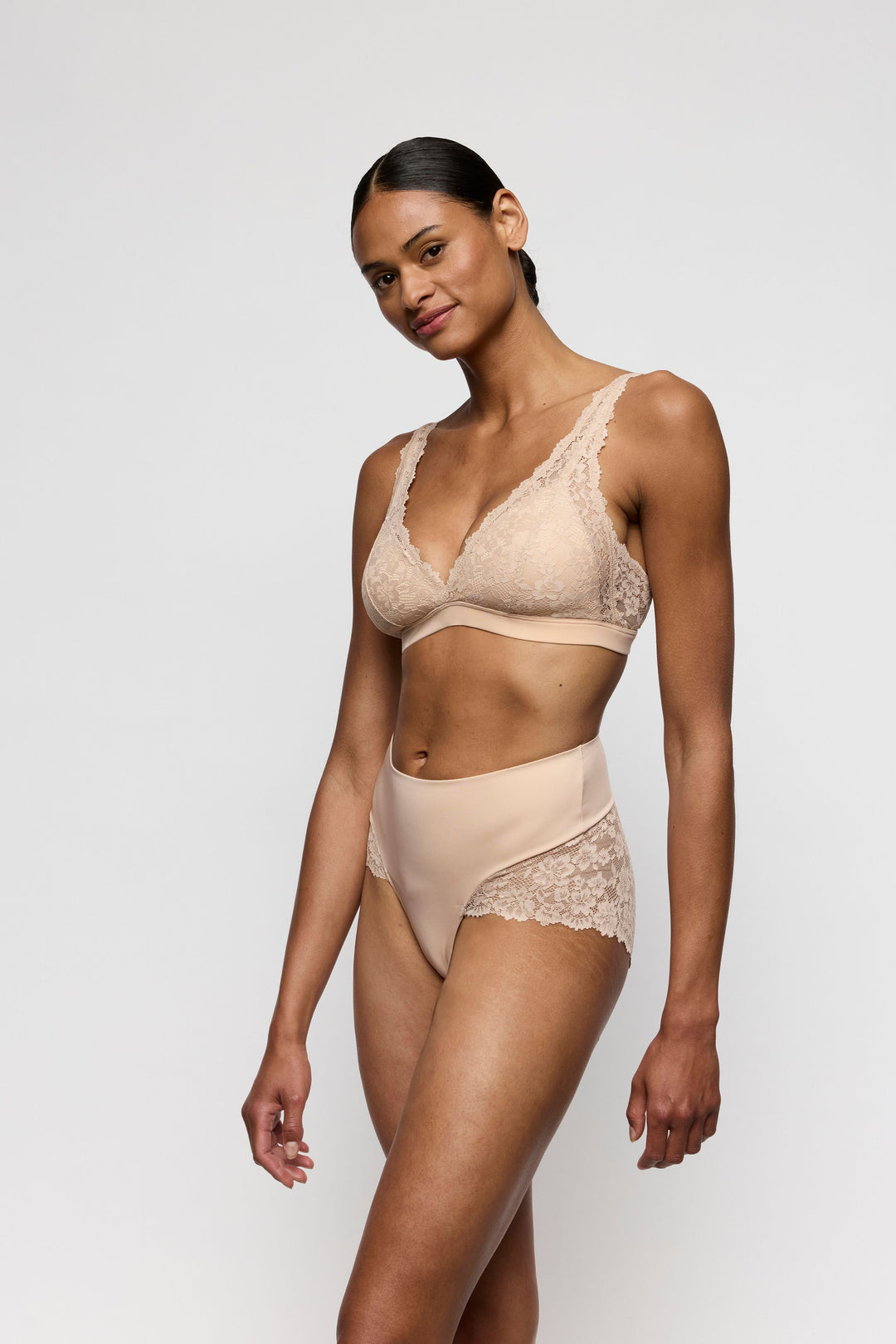 Slip haut Soft Studio Nude dentelle