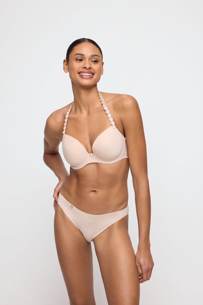 Soutien-gorge coque plongeant TOM nude