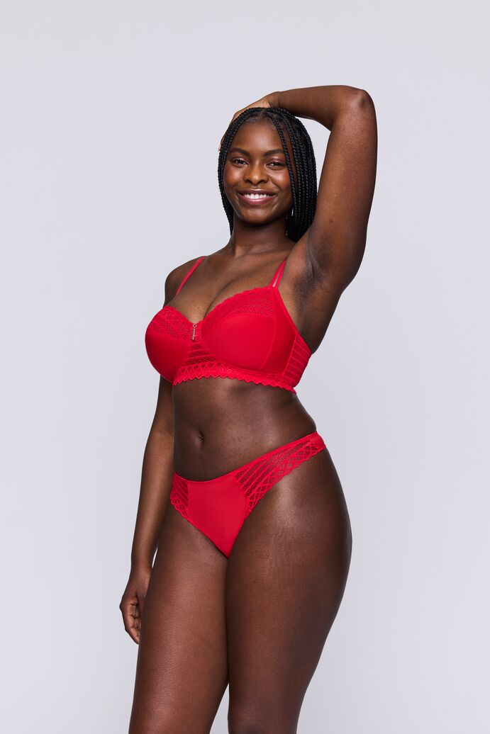 Soutien-gorge sans armature East End rouge