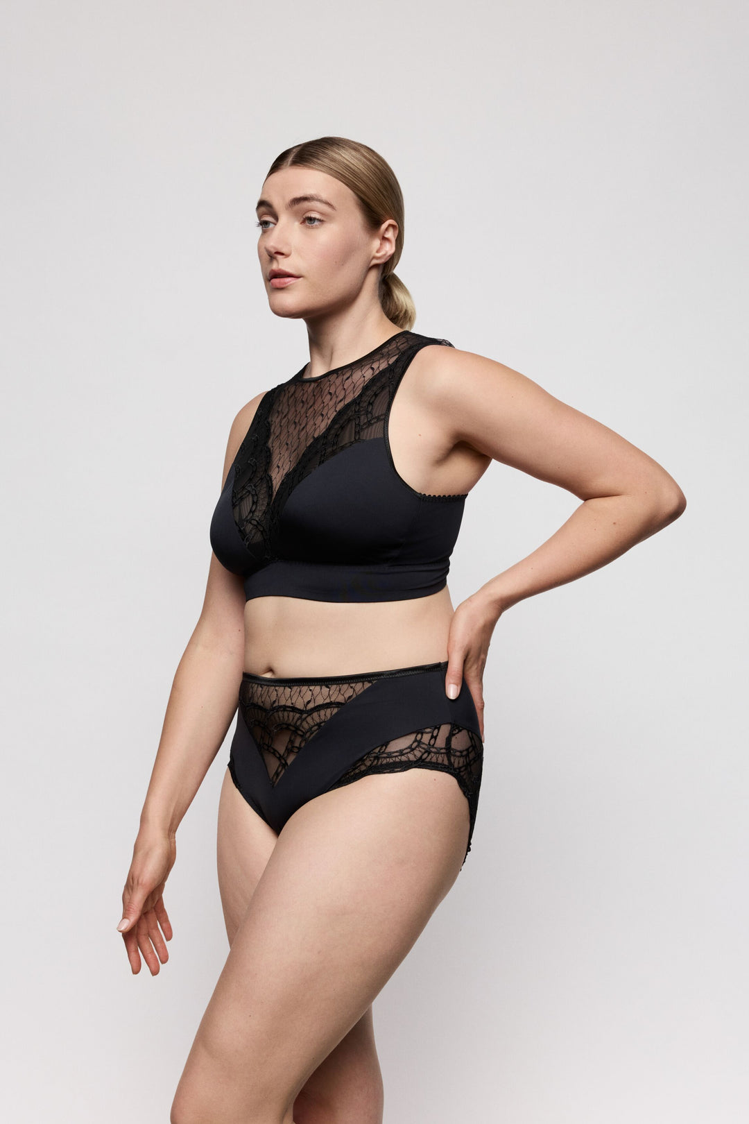 Brassière top sans armature Naica noir
