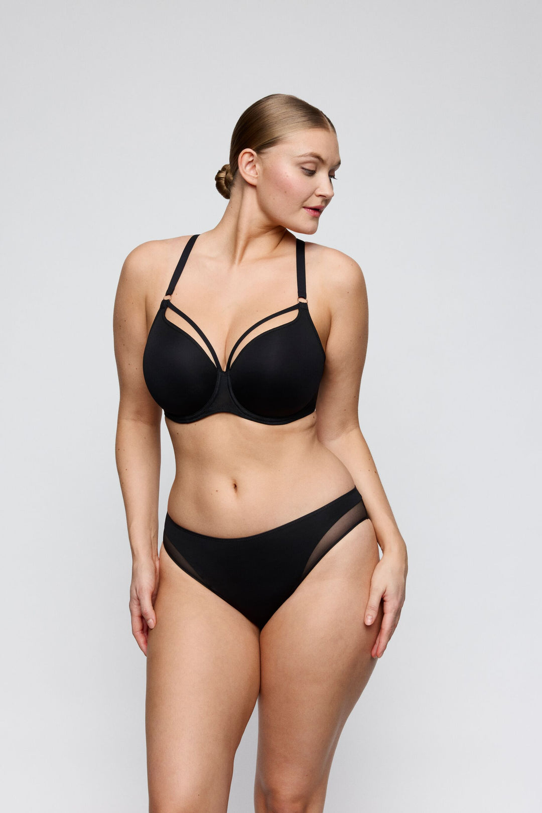 Soutien gorge rembourré Plongeant Sheary noir