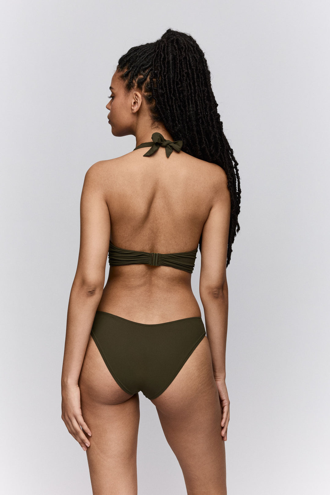 Slip de bain  Lita olive green