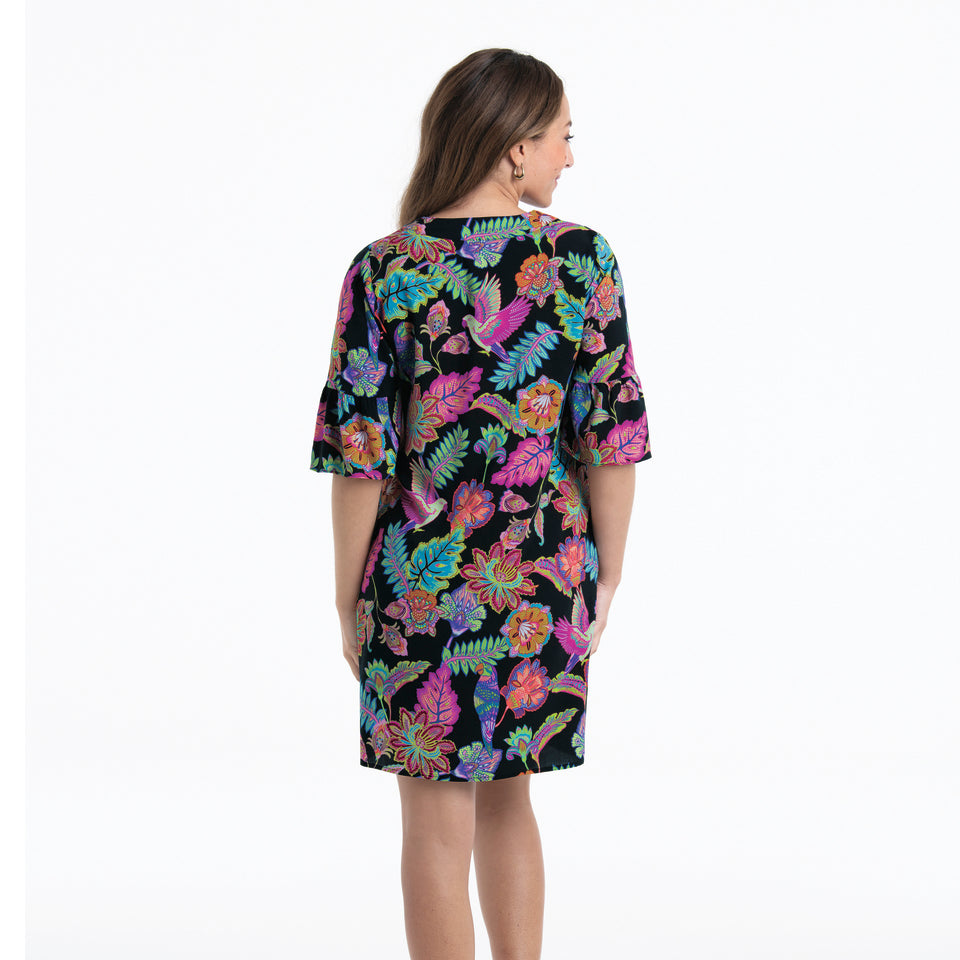Robe de plage Loja floral