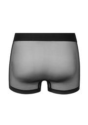 Boxer homme noir résille