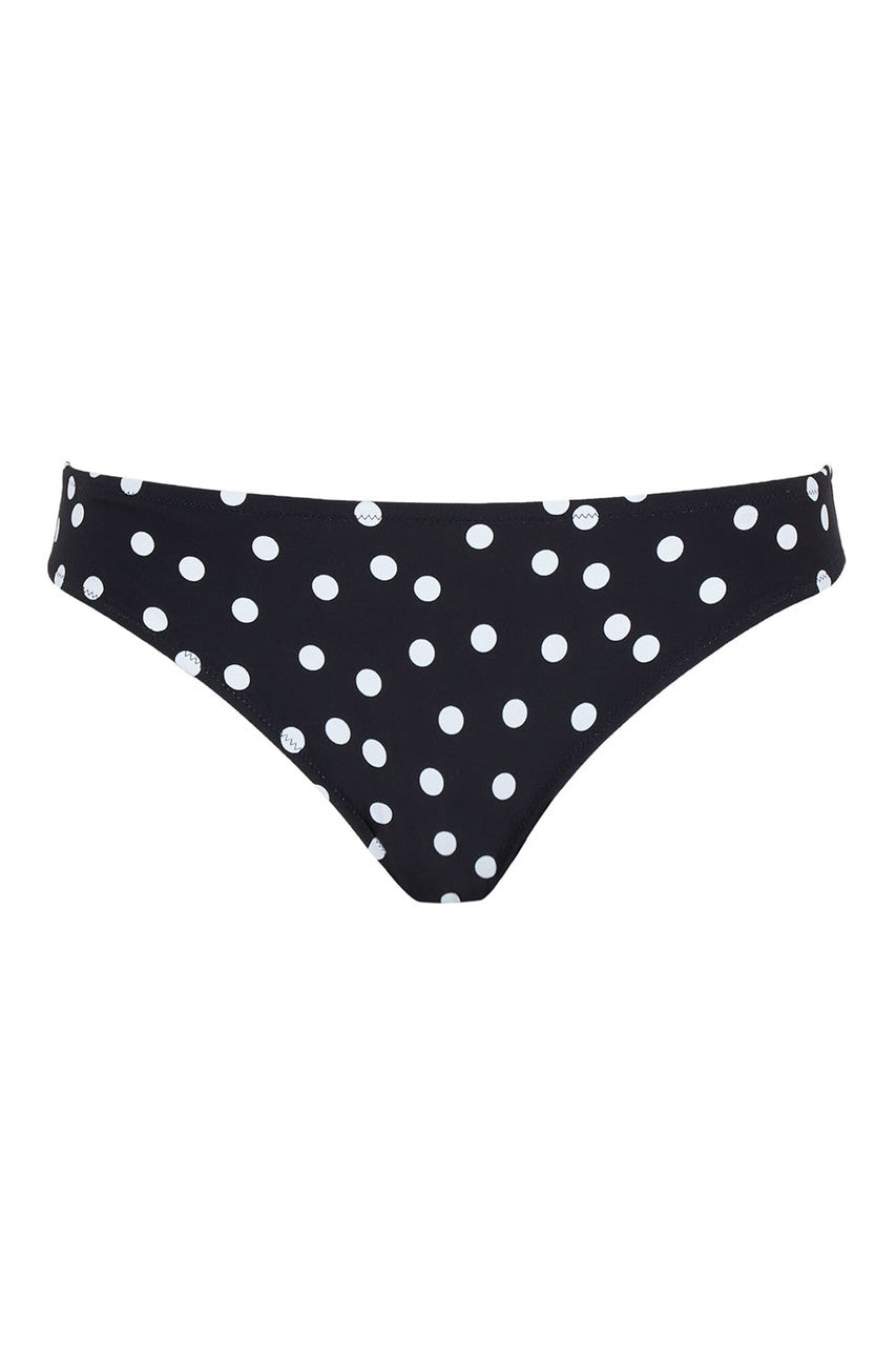 Slip de bain pois noir Isabella