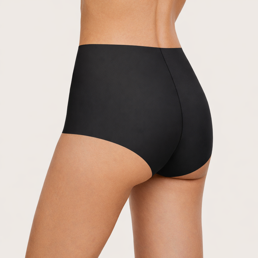 Short taille haute microfibre – Invisible seconde peau noir