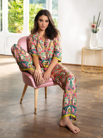 Pantalon Libertine en fleurs