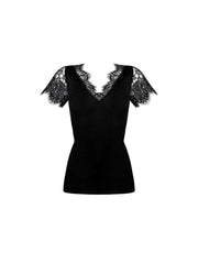 T-shirt manche courte laine et soie plaisir caresse