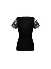 T-shirt manche courte laine et soie plaisir caresse