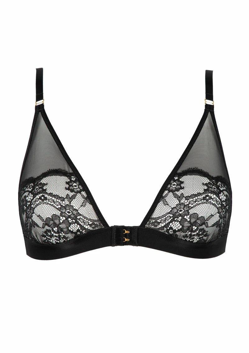 Soutien-gorge sans armature triangle noir Evasion Sensuelle