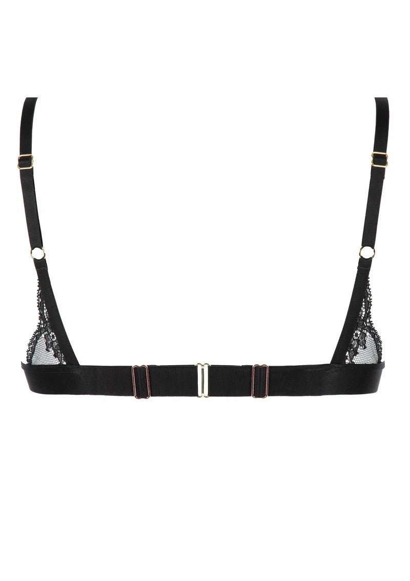 Soutien-gorge sans armature triangle noir Evasion Sensuelle