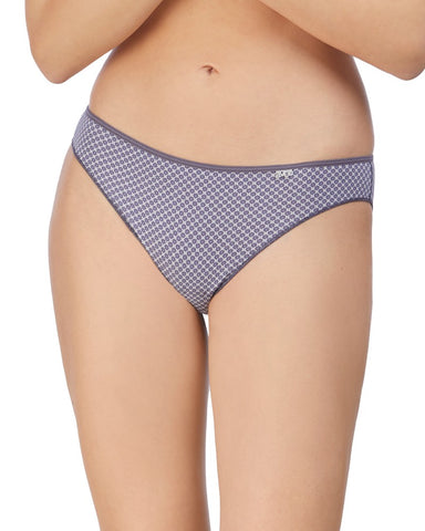 Slip taille basse coton duo Lilas
