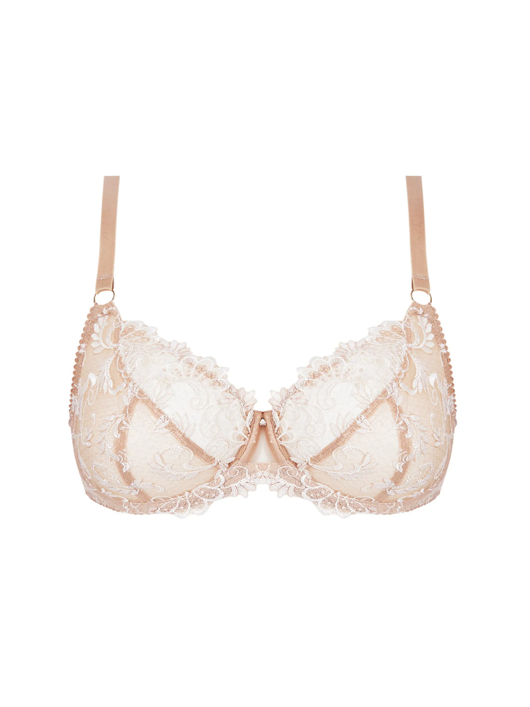 Soutien-gorge corbeille Dressing floral nude