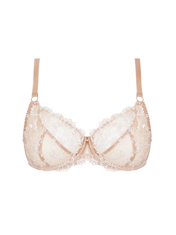 Soutien-gorge corbeille Dressing floral nude